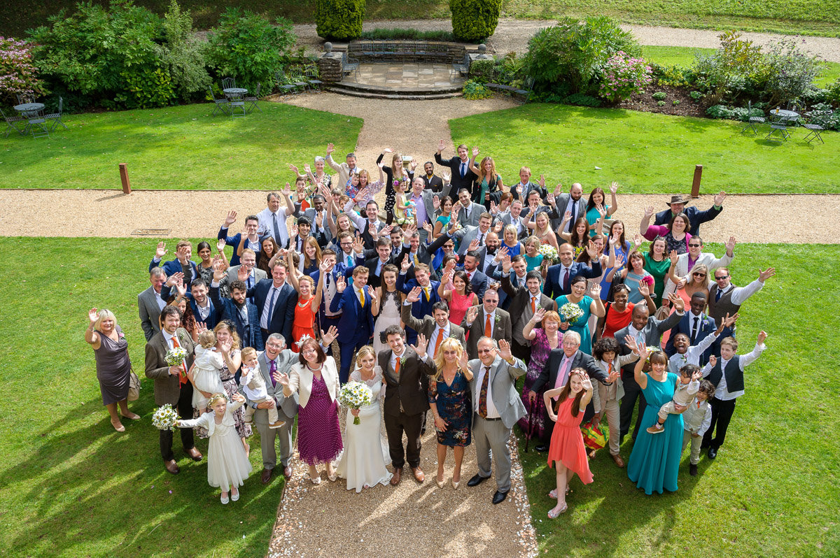 Group Wedding Photography at Coombe Lodge Venue