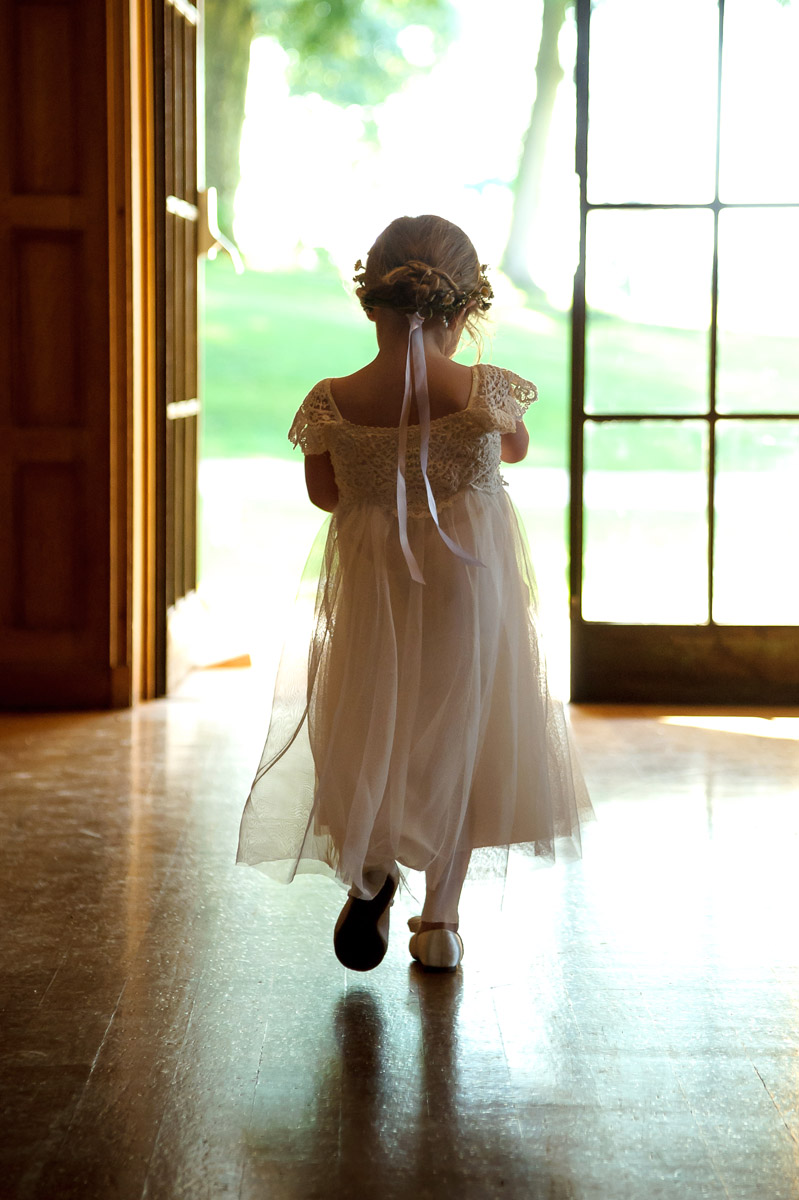 Flower Girl Wedding Photography at Coombe Lodge Venue
