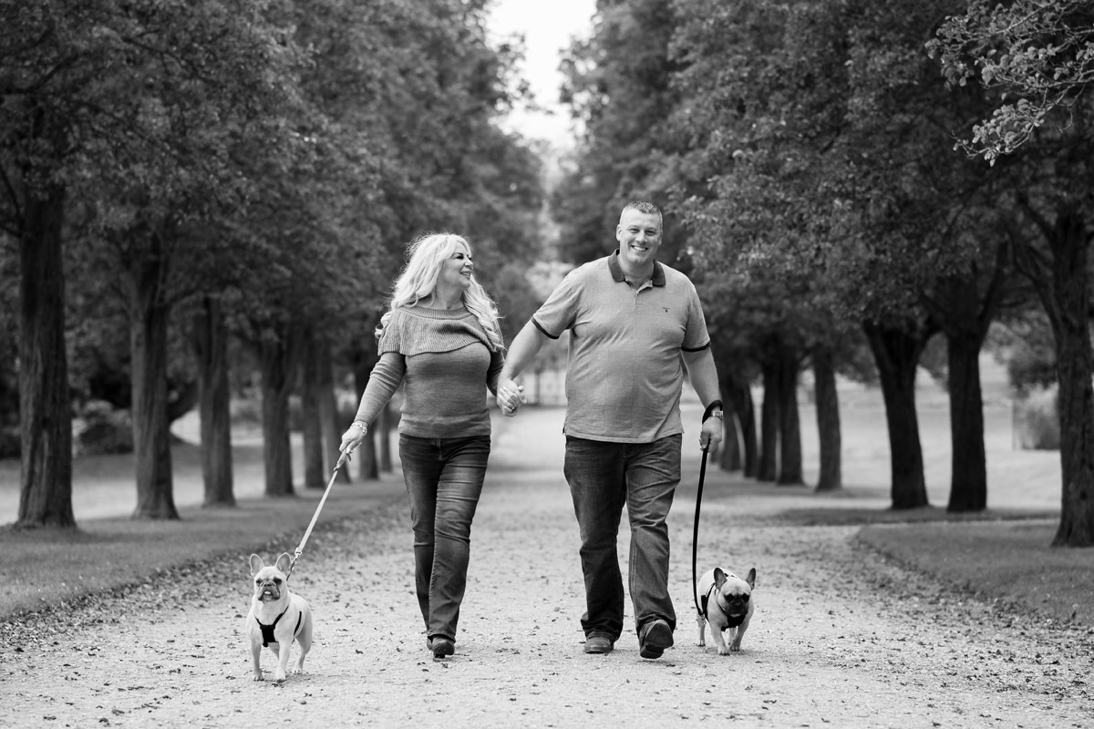 Engagement Photography Pre-Wedding Shoot Ashton Court with Dogs