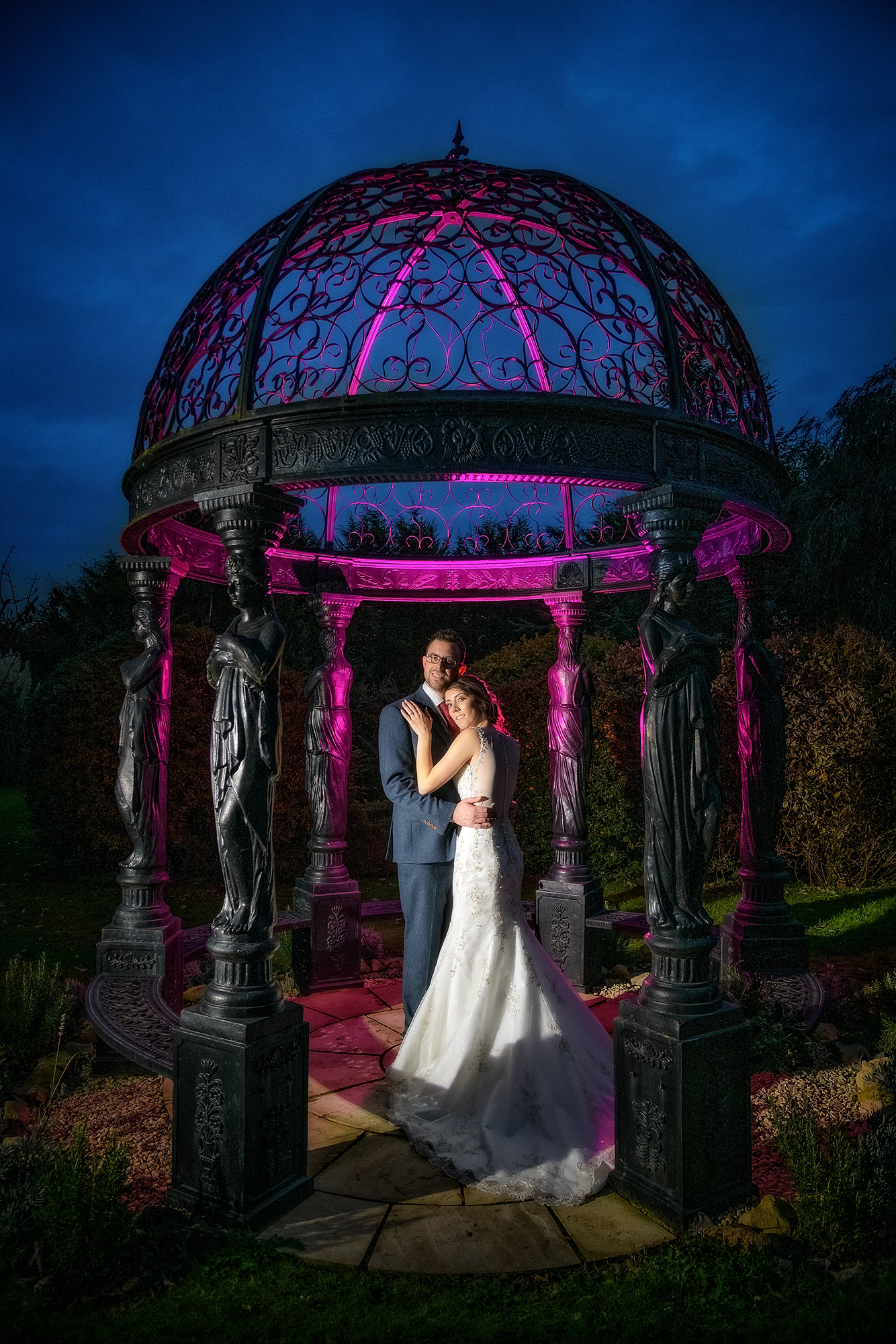 Bride & Groom wedding photography at Widbrook Grange Hotel