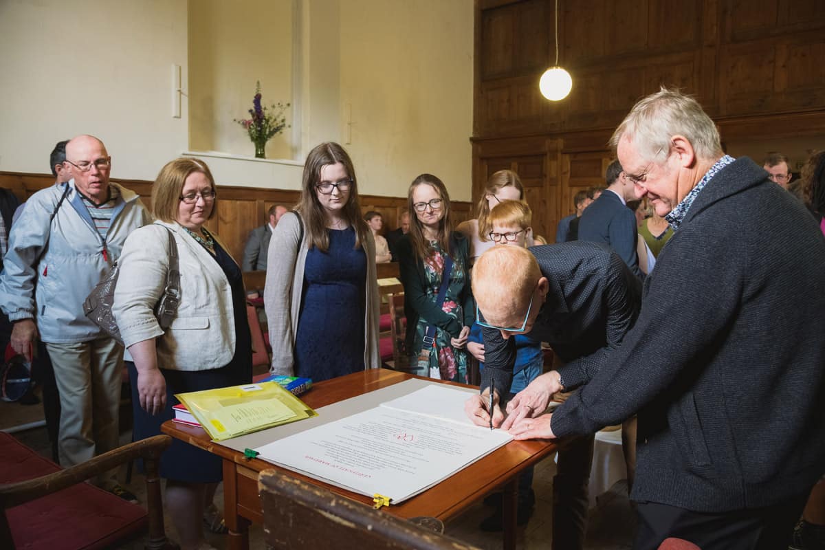 Quaker Wedding Ceremony Frenchay Bristol