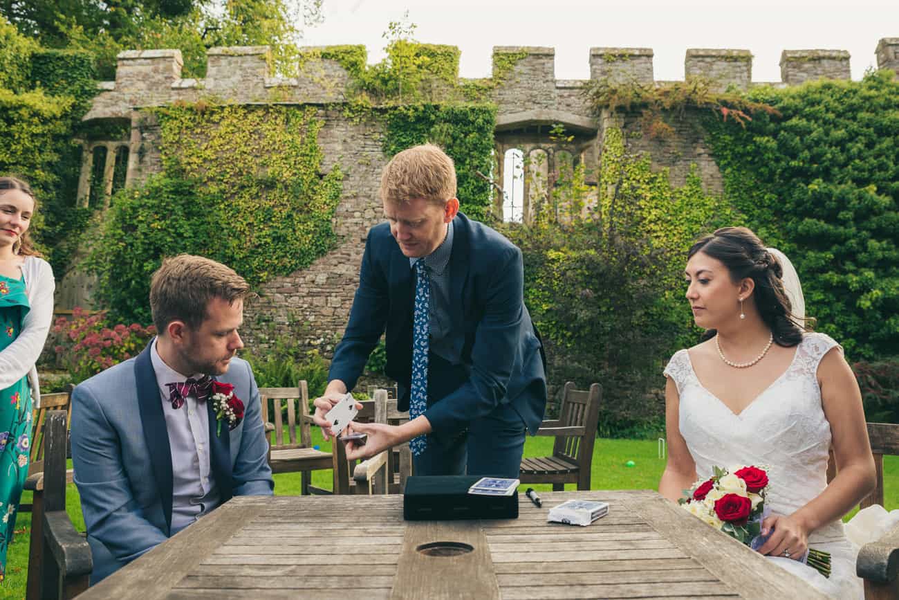 Magician Wedding Photography at Thornbury Castle Venue