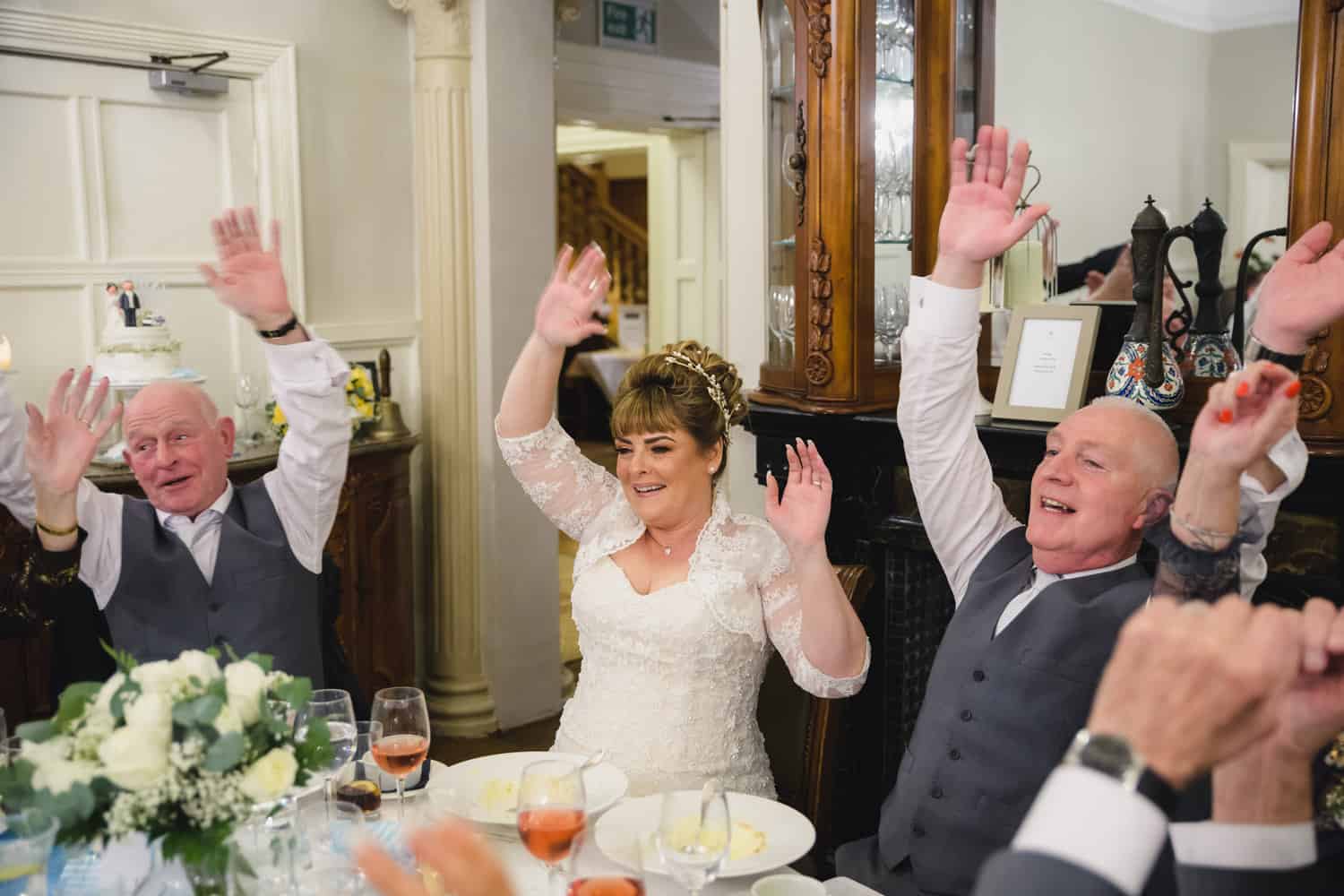 Wedding Photography Singing Waiters at Berwick Lodge