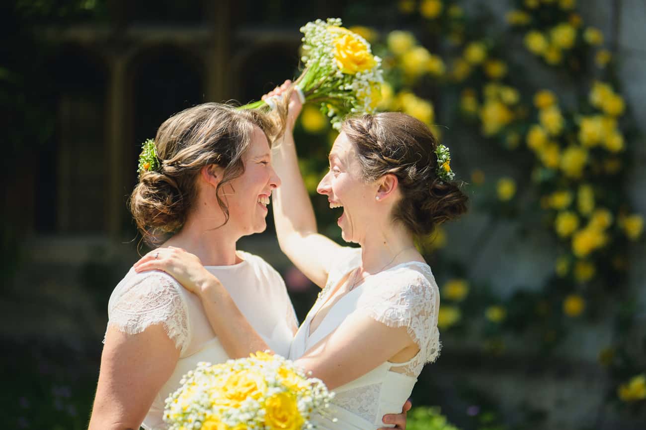 Same-sex Wedding Photography at Thornbury Castle Venue