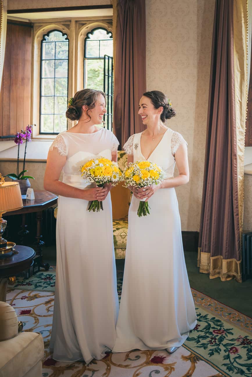 Same-sex Wedding Photography at Thornbury Castle Venue