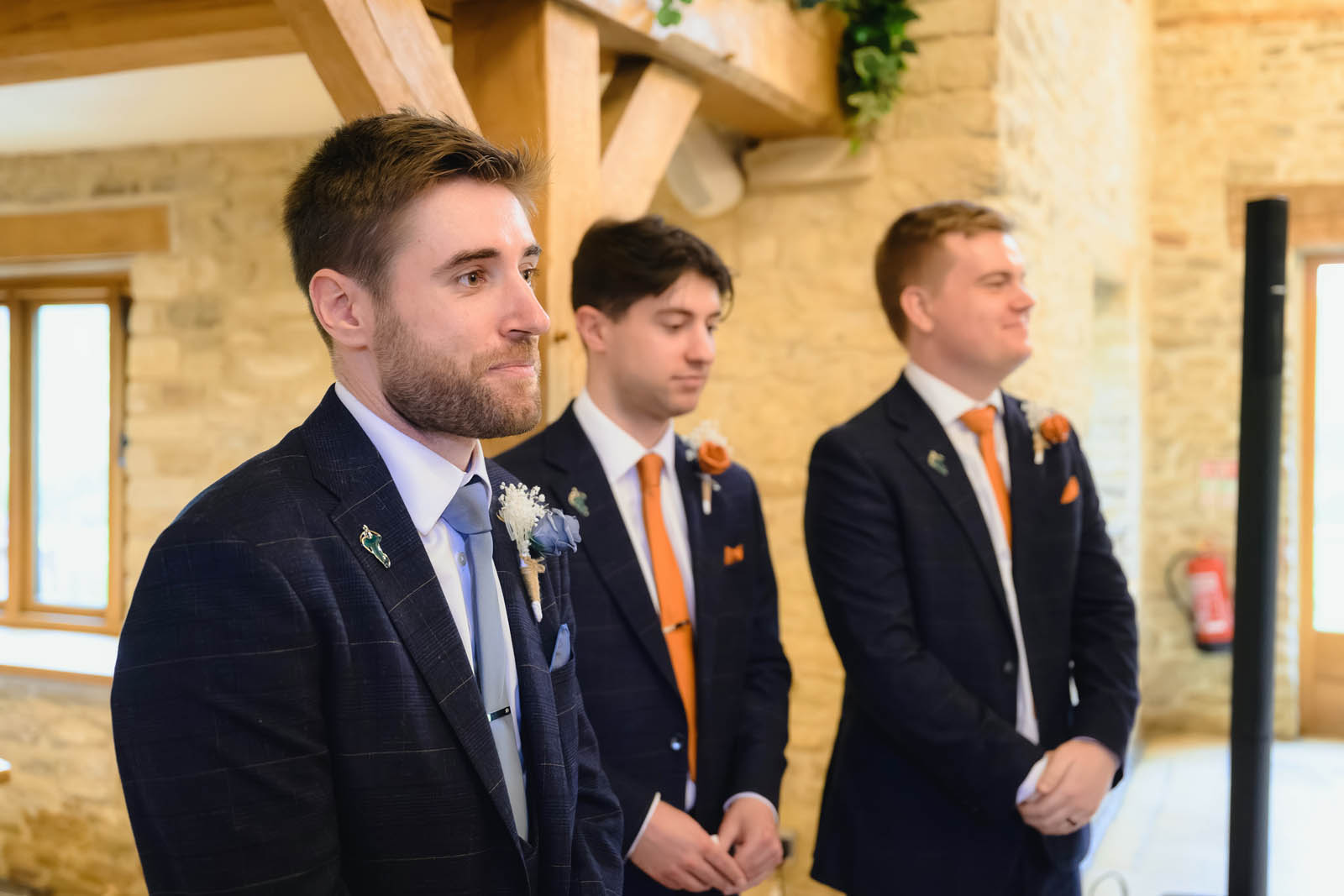 Wedding Photographer at The Kingscote Barn