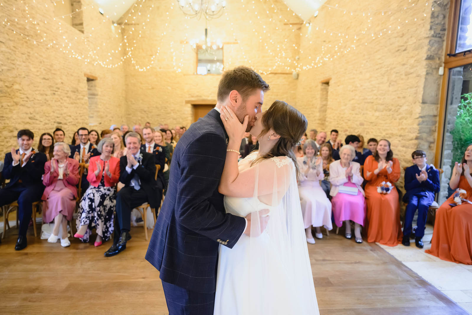 Wedding Photographer at The Kingscote Barn