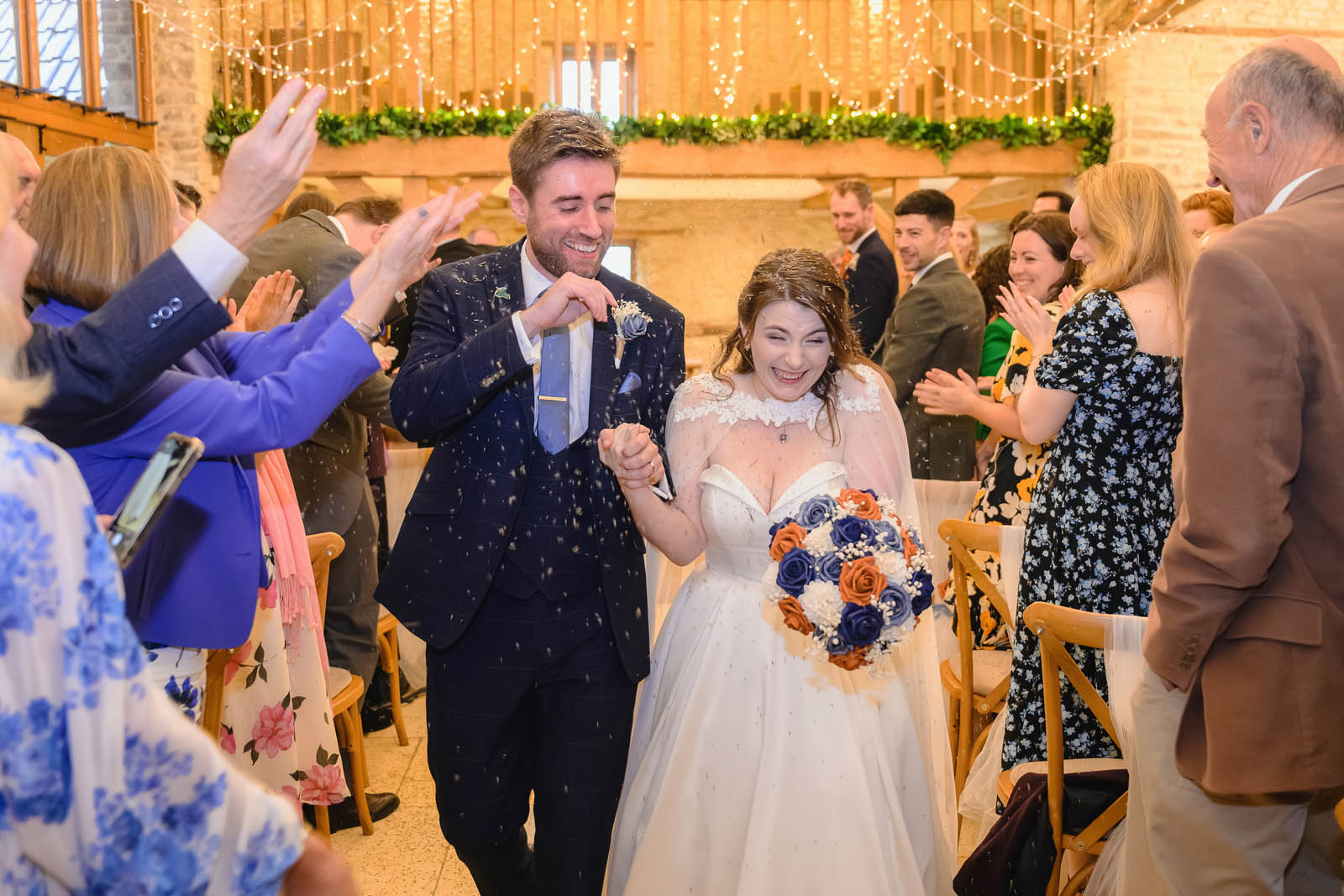 Wedding Photographer at The Kingscote Barn