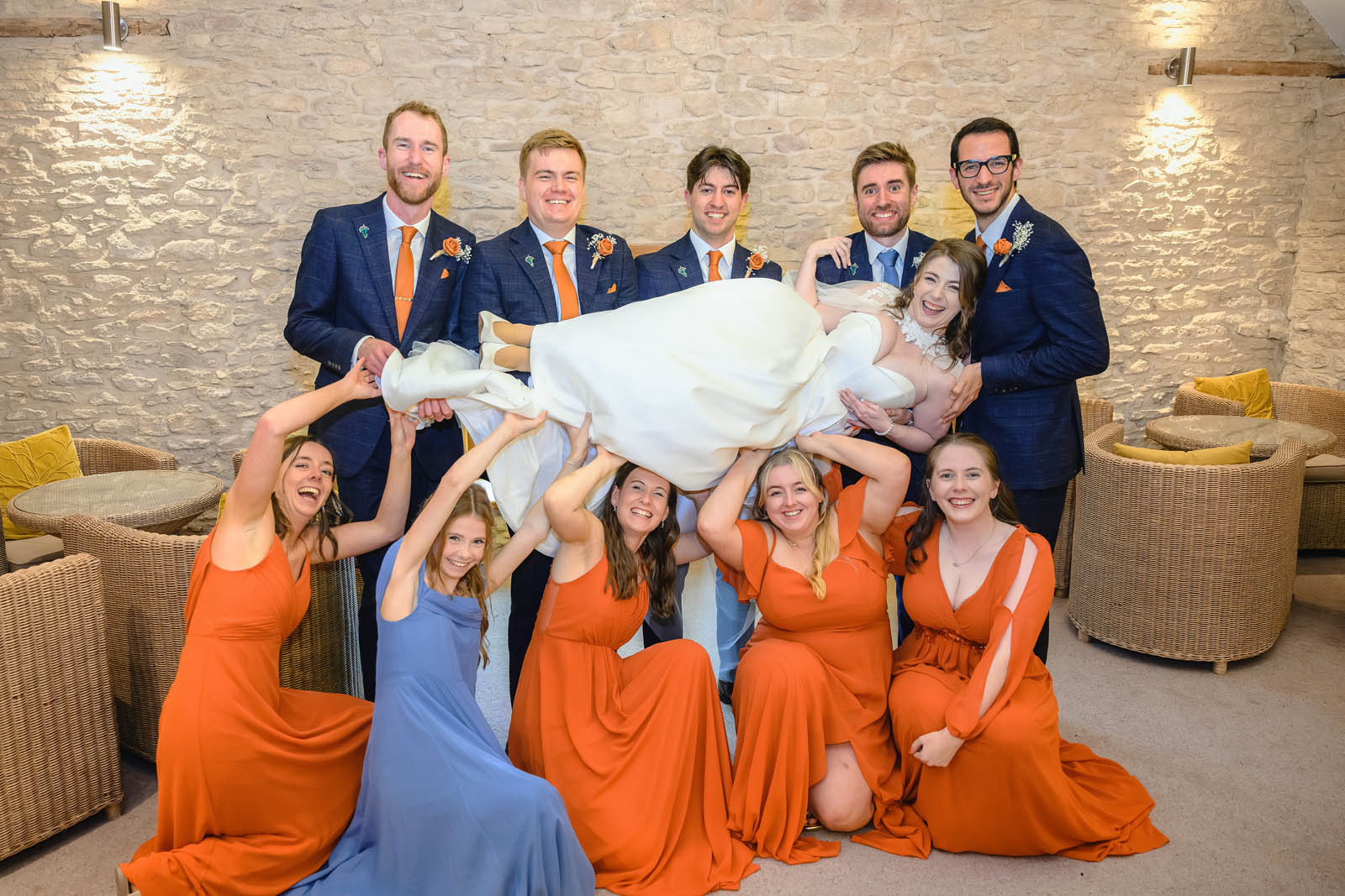 Wedding Photographer at The Kingscote Barn