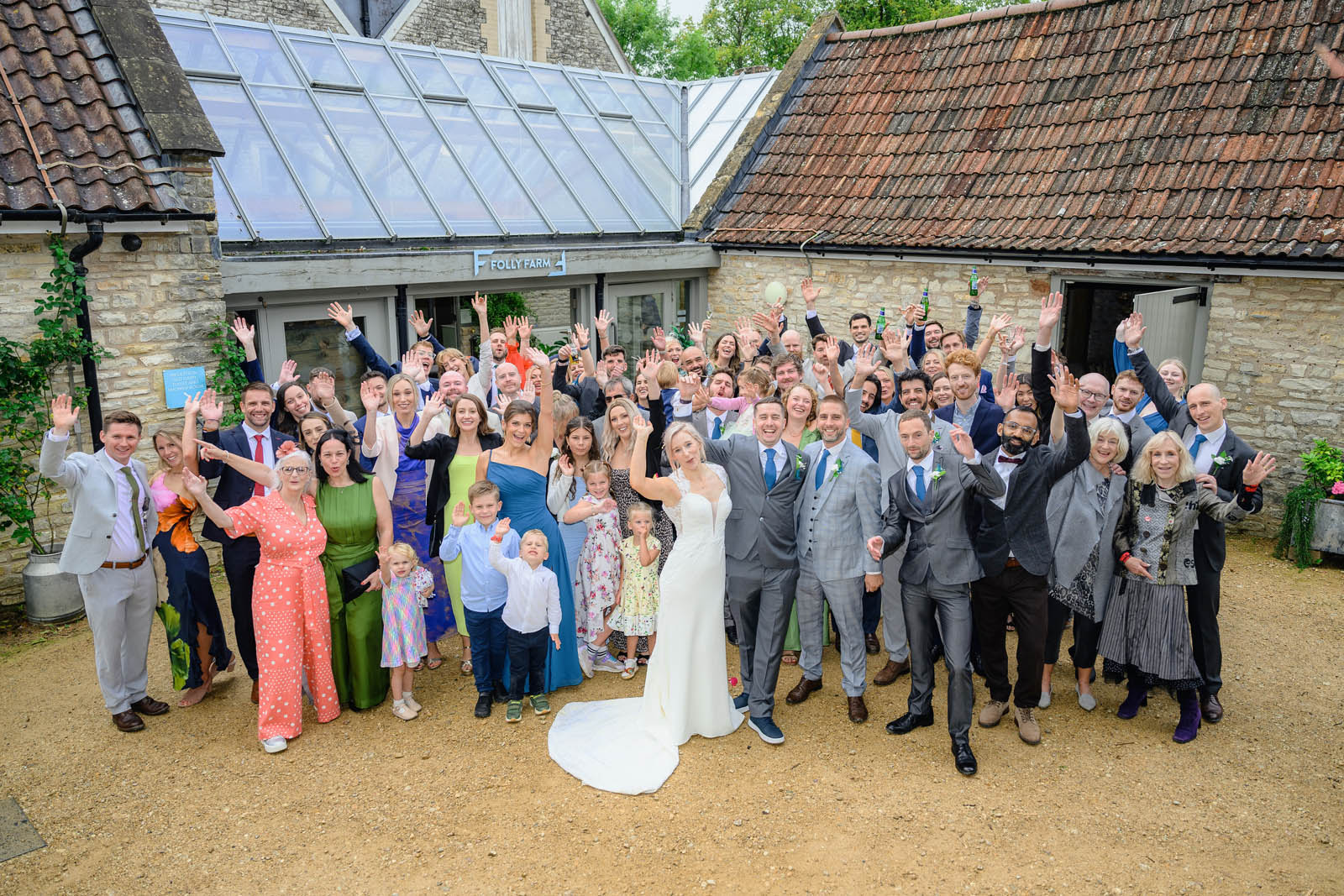 Wedding Photography at the Wedding Photographer at Folly Farm in Pensford