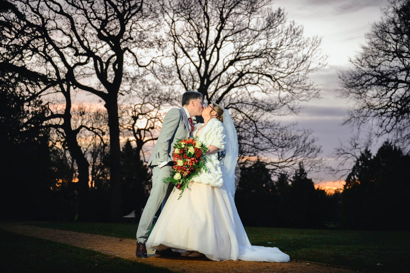 Winter Wedding Photography at Eastington Park