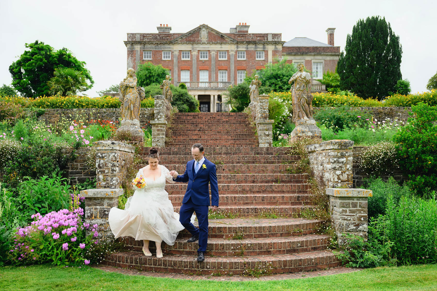Wedding Photographer at Tapeley Park Gardens