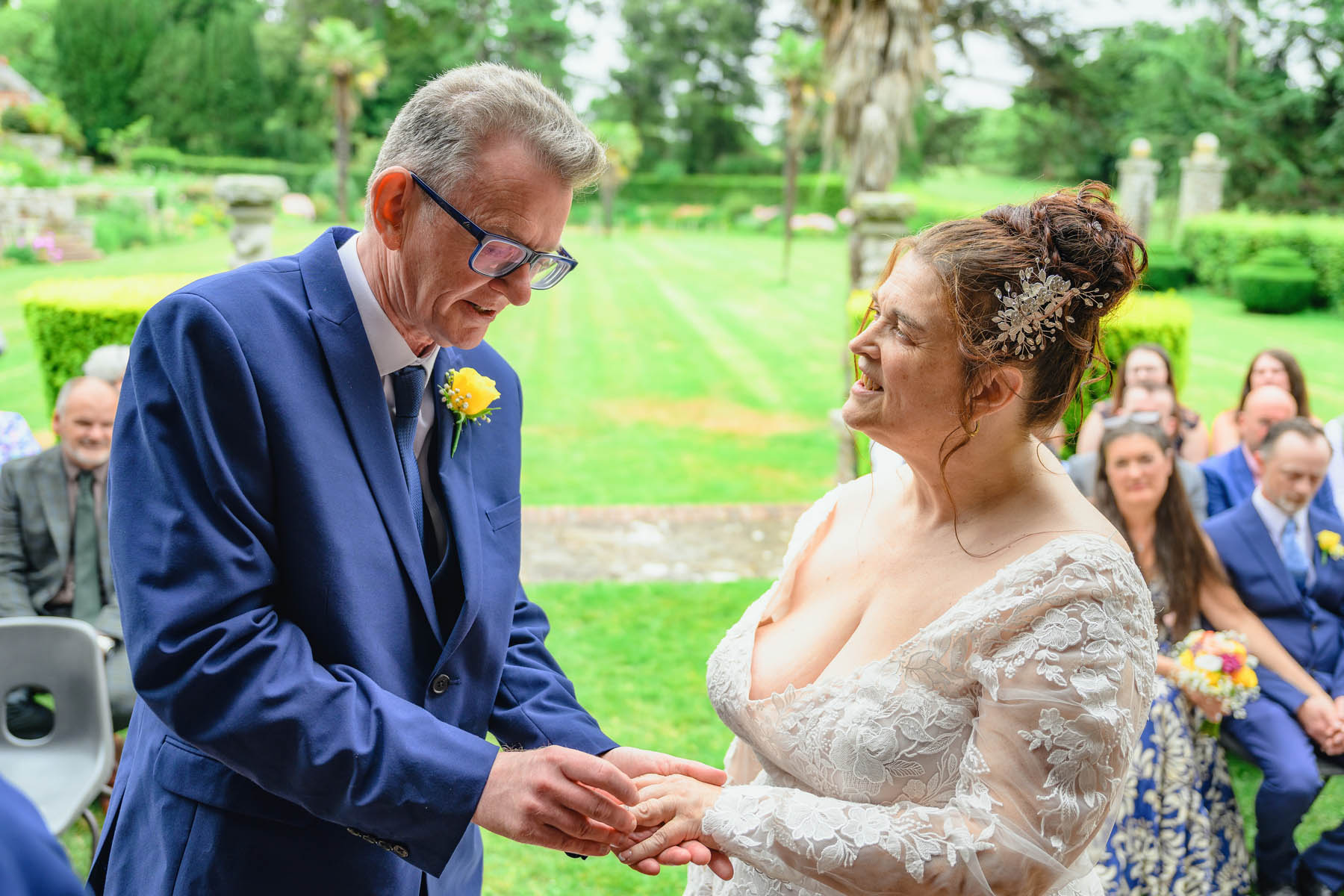 Wedding Photographer at Tapeley Park Gardens