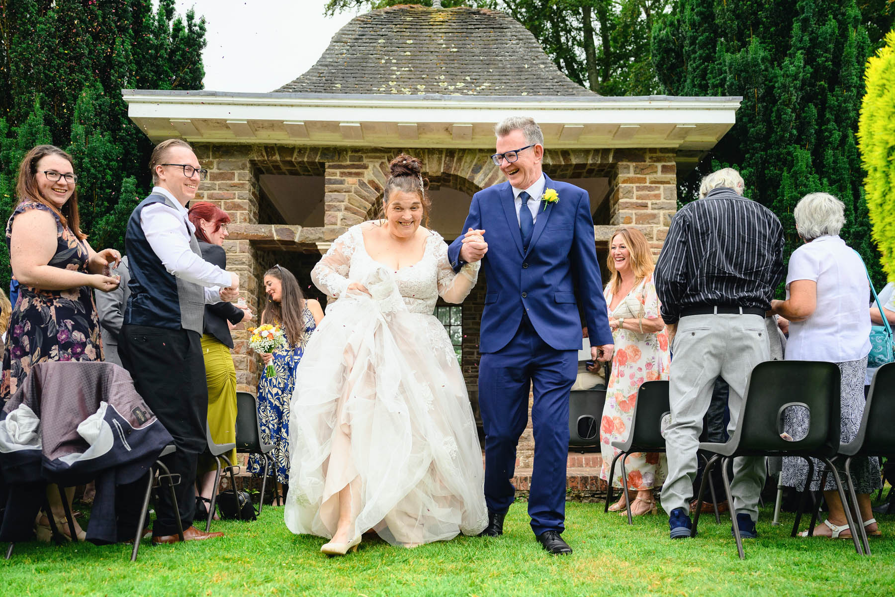 Wedding Photographer at Tapeley Park Gardens
