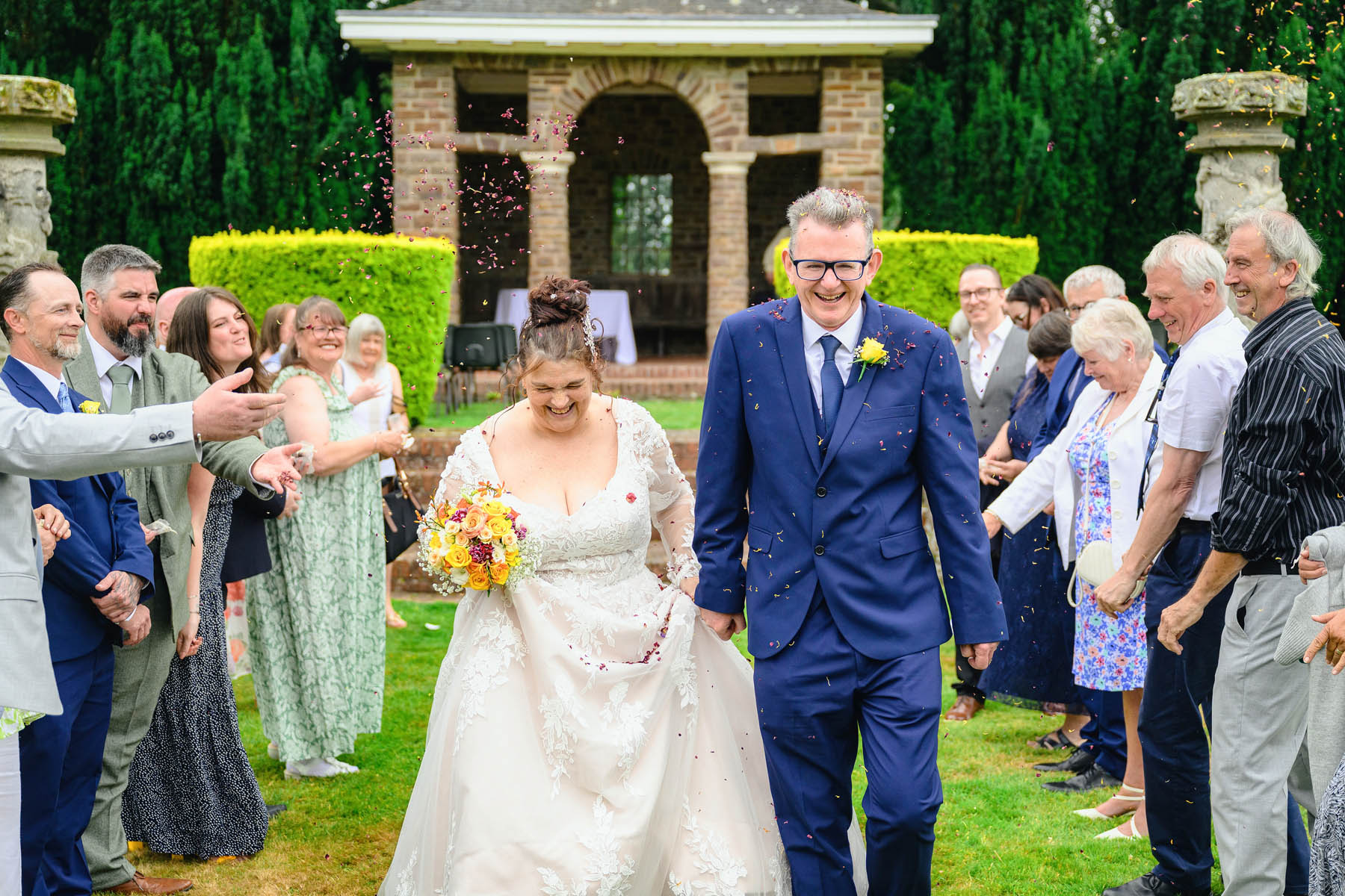 Wedding Photographer at Tapeley Park Gardens